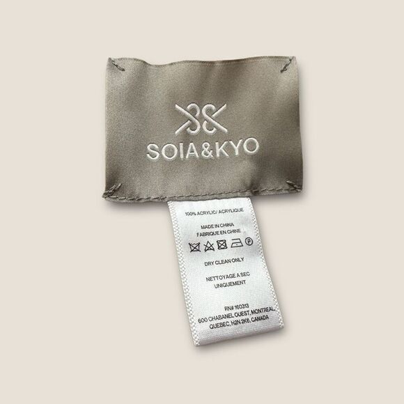 Soia & Kyo Knit Colorblock Poncho - Picture 3 of 4